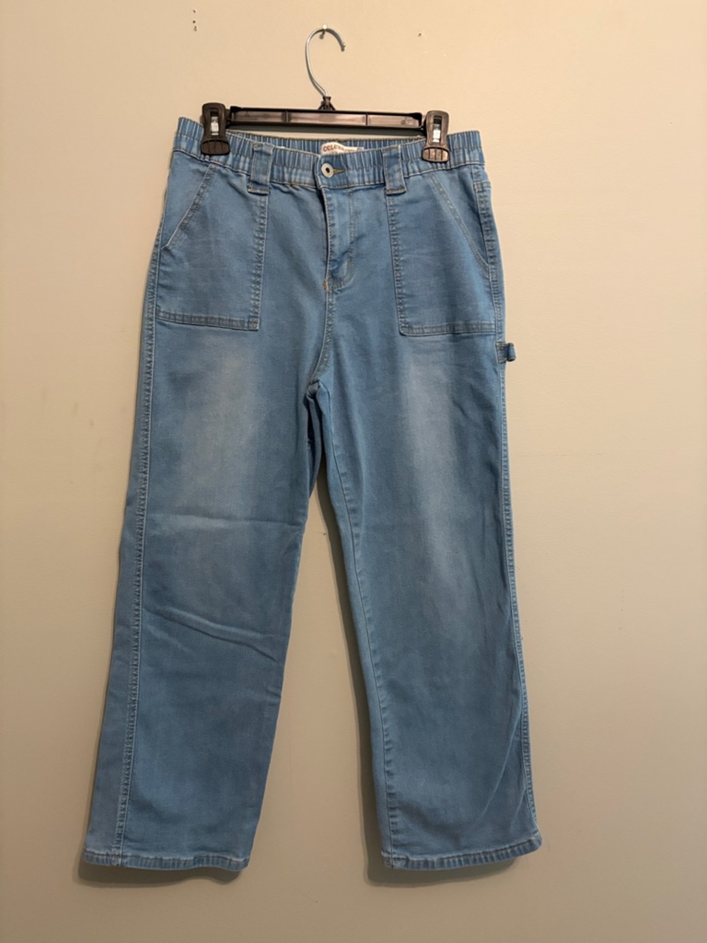 Women’s Light Blue Wide Leg Jeans – Casual Flare Style